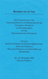 Programmflyer Mayerbeer und der Tanz Symposium 1995